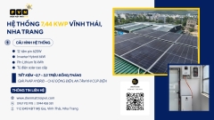 PVN BÀN GIAO HỆ THỐNG ĐIỆN MẶT TRỜI HYBRID 7,44 kWp