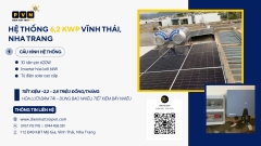 PVN BÀN GIAO HỆ THỐNG ĐIỆN MẶT TRỜI HÒA LƯỚI 6,2 kWp
