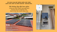 PVN BÀN GIAO HỆ ĐIỆN MẶT TRỜI HÒA LƯỚI BÁM TẢI QUỐC DÂN 3KW TẠI DIÊN KHÁNH - KHÁNH HÒA