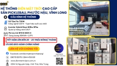 PVN BÀN GIAO HỆ THỐNG ĐIỆN MẶT TRỜI HYBRID 79,2 KWP CAO CẤP CHO SÂN PICKLEBALL