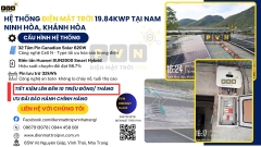 PVN BÀN GIAO HỆ THỐNG ĐIỆN MẶT TRỜI HYBRID 19,84 kWp TẠI NAM NINH HÒA, KHÁNH HÒA