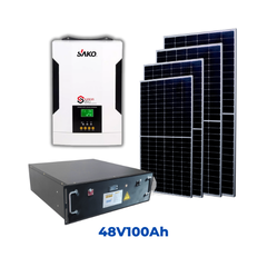Điện mặt trời Sà Lan hệ 48V 4 Tấm pin