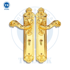 KHÓA TAY GẠT CỬA GỖ KING CROWN - BDH-126330-G CỬA CHÍNH GOLD