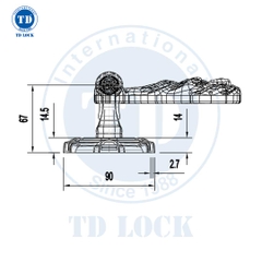 KHÓA TAY GẠT CỬA GỖ ROMA - BPH-274740-2 ĐẠI SẢNH
