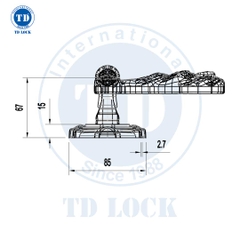 KHÓA TAY GẠT CỬA GỖ ROMA - BPH-274540-2 CỬA SẢNH