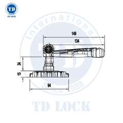 KHÓA TAY GẠT CỬA GỖ LOTUS - BPH-274741-2 ĐẠI SẢNH