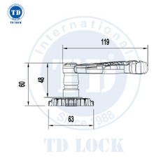 KHÓA TAY GẠT CỬA GỖ LOTUS - BTP-241241-7 CỬA PHÒNG