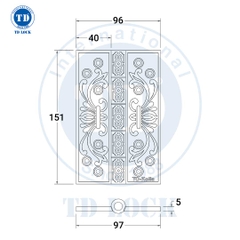 BẢN LỀ KOLLA CỬA GỖ - BBL-69150-G GOLD