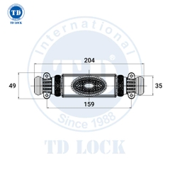 CREMONE ĐẠI CỬA GỖ - BCM-68201-G GOLD