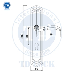 KHÓA TAY GẠT CỬA GỖ OMA - BDH-052052-2 CỬA CHÍNH