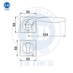 KHÓA TAY GẠT CỬA GỖ - BDH-125059-2 CỬA CHÍNH