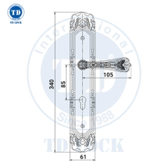 KHÓA TAY GẠT CỬA GỖ SUNRISE - BDH-128135-2 CỬA CHÍNH