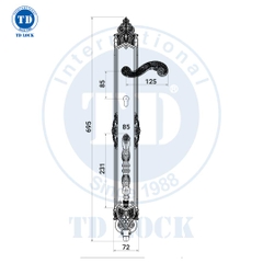 KHÓA TAY GẠT CỬA GỖ ROMA - BPH-274740-2 ĐẠI SẢNH