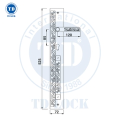 KHÓA TAY GẠT CỬA GỖ CANARY - BPH-608608-2 CỬA SẢNH