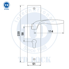 KHÓA TAY GẠT CỬA GỖ PASSI - BTP-225225-2 CỬA PHÒNG