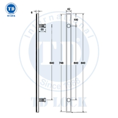 TAY NẮM SẢNH CỬA GỖ VÂN ĐÁ KHỔNG TƯỚC - IPH-0801 - CỬA SẢNH