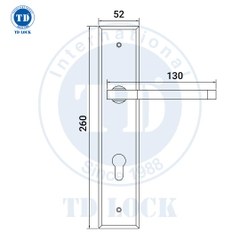KHÓA TAY GẠT CỬA GỖ SDH-008001 CỬA CHÍNH