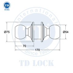 KHÓA TRÒN - SKT-80060-S - MẪU KHÔNG CHÌA