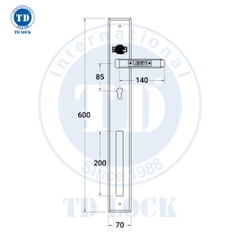 KHÓA TAY GẠT CỬA GỖ EAGLE USA - SPH-231202-O-EO CỬA SẢNH