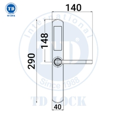 KHÓA ĐIỆN TỬ CỬA NHÔM - SSM-236290 INOX REAL
