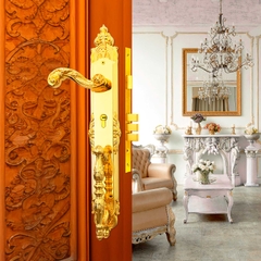 KHÓA TAY GẠT CỬA GỖ ROMA - BPH-274540-G CỬA SẢNH GOLD