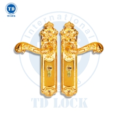 KHÓA TAY GẠT CỬA GỖ KING CROWN - BTP-179230-G CỬA PHÒNG GOLD