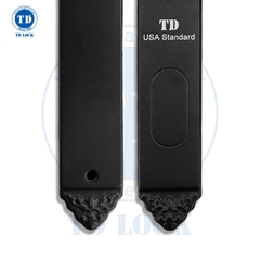 KHÓA ĐIỆN TỬ CỬA NHÔM - SSM-380380-B XÁM ĐEN