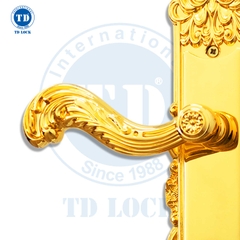 KHÓA TAY GẠT CỬA GỖ LOTUS - BDH-341341-G CỬA CHÍNH GOLD