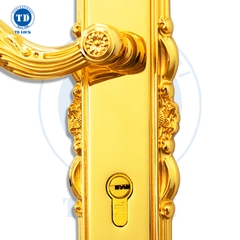 KHÓA TAY GẠT CỬA GỖ LOTUS - BDH-341341-G CỬA CHÍNH GOLD