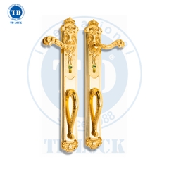 KHÓA TAY GẠT CỬA GỖ KING CROWN - BPH-126510-G CỬA SẢNH GOLD