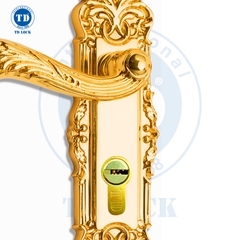 KHÓA TAY GẠT CỬA GỖ CORONA - BTP-185271-G CỬA PHÒNG GOLD