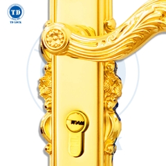 KHÓA TAY GẠT CỬA GỖ LOTUS - BTP-241241-G CỬA PHÒNG GOLD