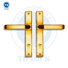 KHÓA TAY GẠT CỬA NHÔM ĐƠN ĐIỂM - SDH-237251-S-G GOLD