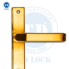 KHÓA TAY GẠT CỬA NHÔM ĐƠN ĐIỂM - SDH-237251-S-G GOLD