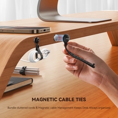 Dây quấn cáp silicone nam châm Joyroom ZS422 Magnetic Cable Tie (Bộ 6 cái)