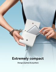 Sạc dự phòng JOYROOM 10000mah PBF27 22.5W siêu nhỏ tích hợp cáp sạc Type C và Lightning dùng cho iPhone 16 , Samsung S24 , Fold