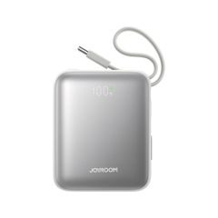 Sạc dự phòng JOYROOM 10000mah PBF27 22.5W siêu nhỏ tích hợp cáp sạc Type C và Lightning dùng cho iPhone 16 , Samsung S24 , Fold