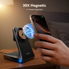 Đế sạc không dây Joyroom W15 Wireless Magnetic Charging Station 3-in-1 for phone for watch for earphone