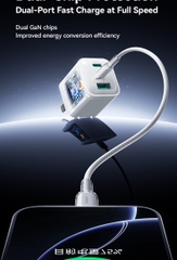 Củ sạc 30W Joyroom TCG14 nhỏ gọn di động 3 cổng sạc Lightning Type-C USB
