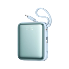 Sạc dự phòng JOYROOM 10000mah PBF27 22.5W siêu nhỏ tích hợp cáp sạc Type C và Lightning dùng cho iPhone 16 , Samsung S24 , Fold