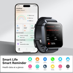 Đồng hồ thông minh Joyroom FT3s Fit life Series Smart Watch tích hợp hơn 90 môn thể thao và đo sức khỏe nhịp tim, huyết áp, SPO2 màn hình sắc nét