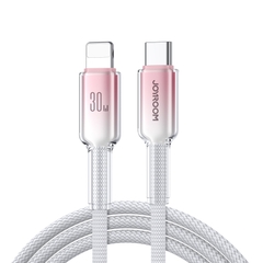 Cáp sạc Joyroom A42 Crystal Clear Series sạc nhanh 30W truyền dữ liệu C to Lighning dùng cho iPhone, iPad