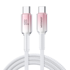 Cáp sạc Joyroom A42 Crystal Clear Series sạc nhanh 60W truyền dữ liệu C to C dùng cho iPhone, iPad