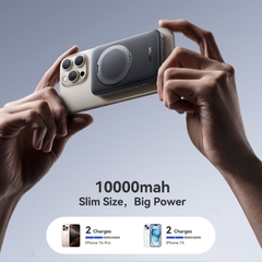 Sạc dự phòng iPhone 22.5W Joyroom PBM12 không dây nam châm tích hợp giá đỡ Ring Holder dùng cho điện thoại không dây iPhone, Samsung