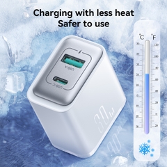 Củ sạc 30W TCF15 Joyroom 2 cổng sạc USB và C dùng cho điện thoại Samsung, iPhone