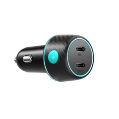 Tẩu sạc nhanh Joyroom CCN02 70W 2 cổng sạc PD Multi-Color Car Charger with Light Button