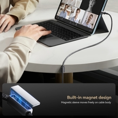 Cáp sạc Joyroom A50 Unlimited tích hợp bộ cố định cáp nam châm sạc nhanh 3A truyền dữ liệu USB to Type C dùng cho iPhone, iPad, Samsung