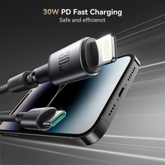 Cáp sạc Joyroom A50 Unlimited tích hợp bộ cố định nam châm sạc nhanh 30W truyền dữ liệu C to Lighning dùng cho iPhone, iPad