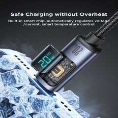 Cáp sạc iPhone Joyroom Prism Series Digital Display Fast Charging Data Cable có màn hình hiển thị công suất nhiều phiên bản sạc type c công suất lên 100w