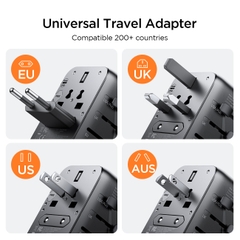 Cóc sạc 65W du lịch Joyroom TCW02 Universal Travel Adapter đa năng